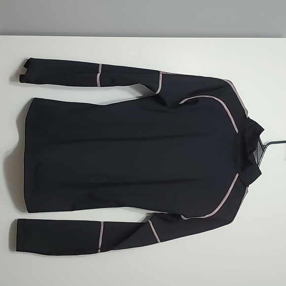 Black athletic quarter zip up - Picture 2 of 2